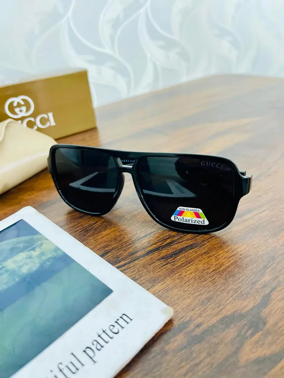 GUCCI Designer (Made in Italy 🇮🇹) Men’s Sunglasses | Polarized + Leather Case