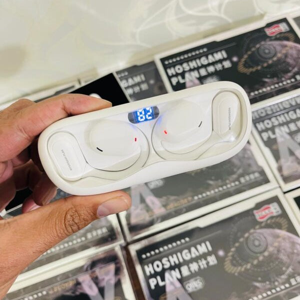 Painless Headphones Wireless LED Display Smartphone, iOS Android System-90 Mints Battery