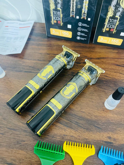 (Made in Korea 🇰🇷) Stainless LCD Display Electric Trimer 3 Hours Battery