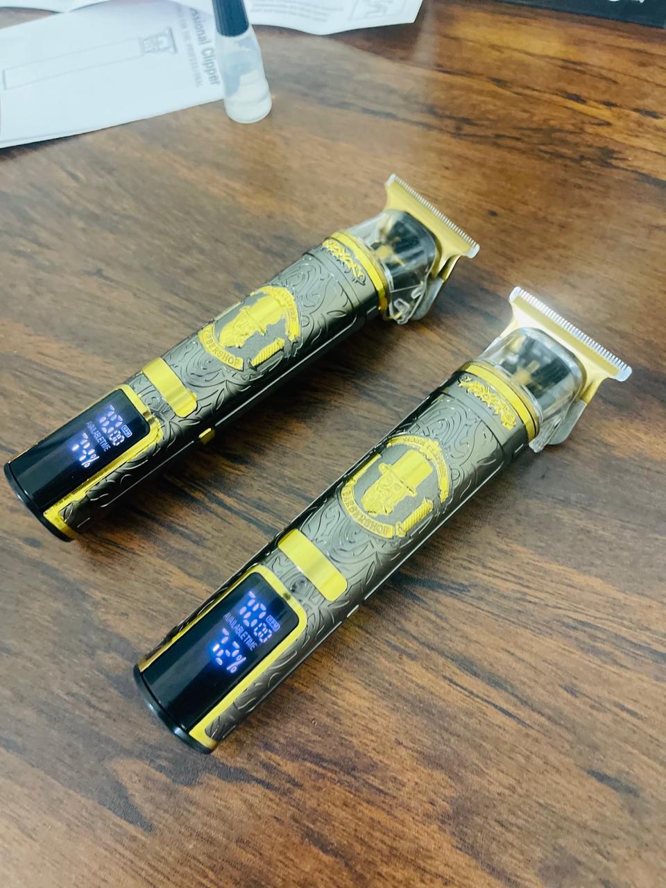(Made in Korea 🇰🇷) Stainless LCD Display Electric Trimer 3 Hours Battery