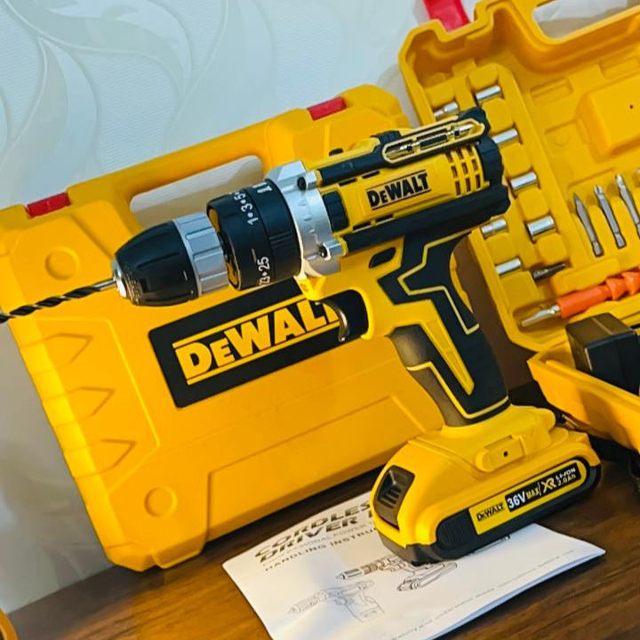 🔩 DeWalt Brushless Circuitry Drill Set – Double 20,000mAh Battery | Heavy-Duty Power
