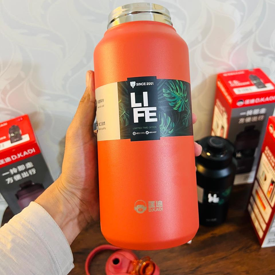 🧊 D.KADI 1300ml Thermal Bottle – Hot & Cold  | Outdoor & Office Use