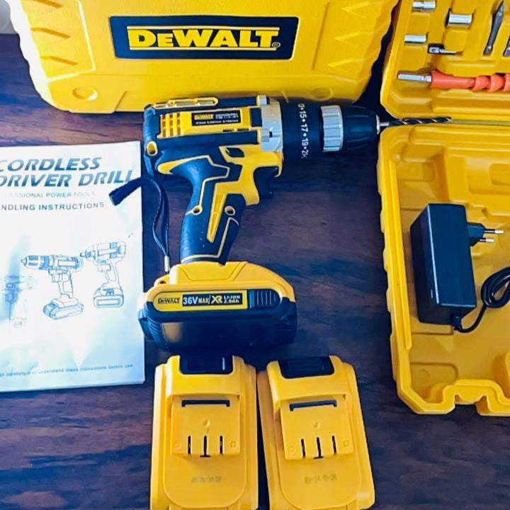 🔩 DeWalt Brushless Circuitry Drill Set – Double 20,000mAh Battery | Heavy-Duty Power