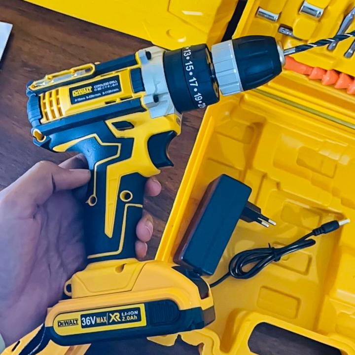 🔩 DeWalt Brushless Circuitry Drill Set – Double 20,000mAh Battery | Heavy-Duty Power