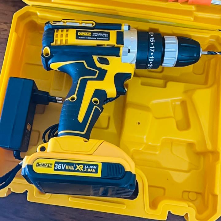 🔩 DeWalt Brushless Circuitry Drill Set – Double 20,000mAh Battery | Heavy-Duty Power